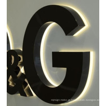 Logotipo de companhia de carta de canal LED de brilho ao ar livre impermeável